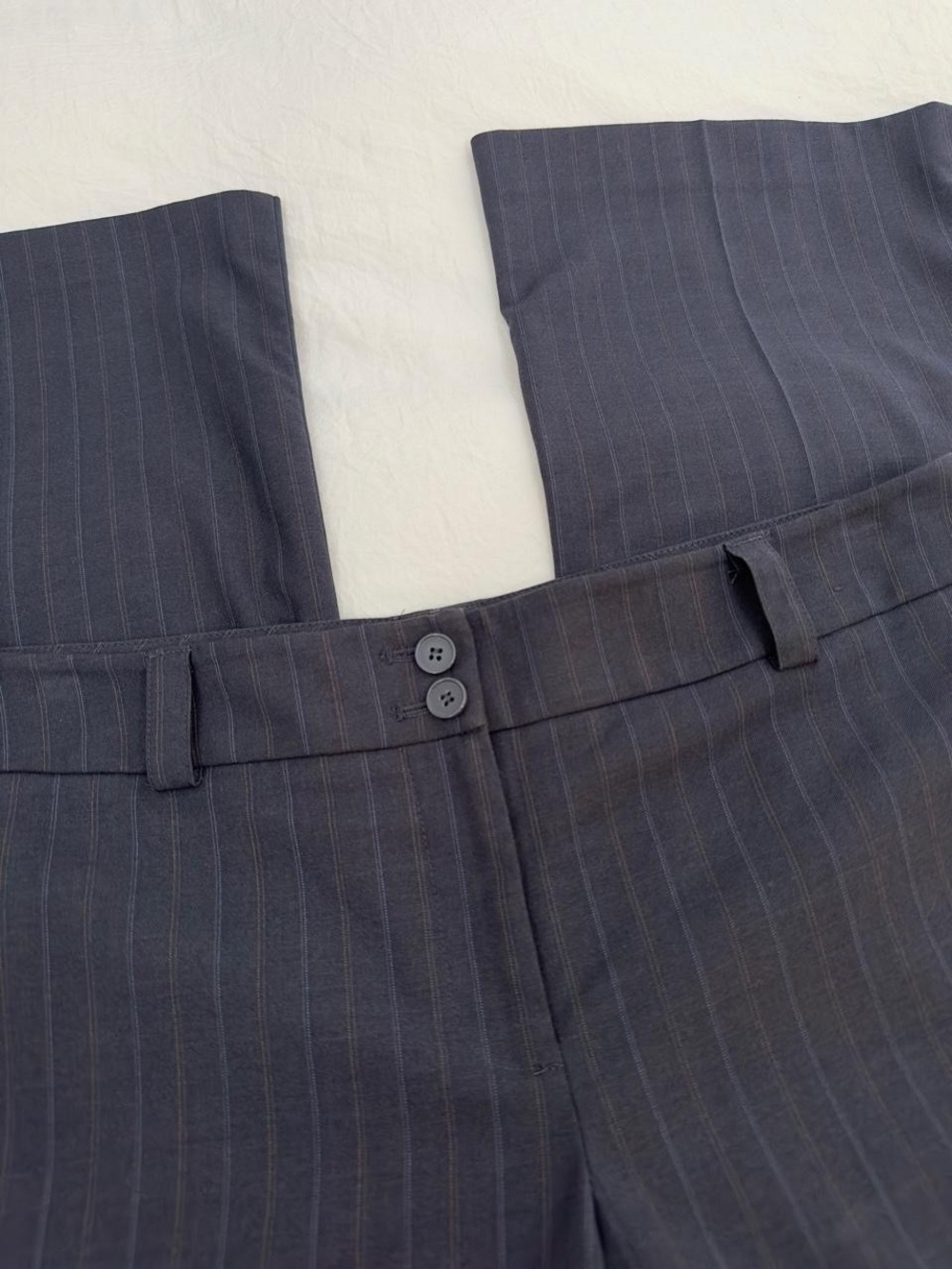 Low Rise Bootcut Pinstripe Pants - Picture 6 of 8
